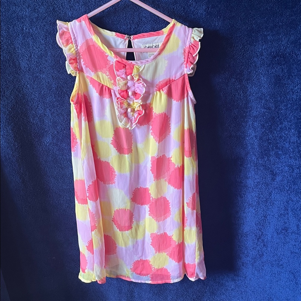 Cherokee Pink and Yellow Girls Dress